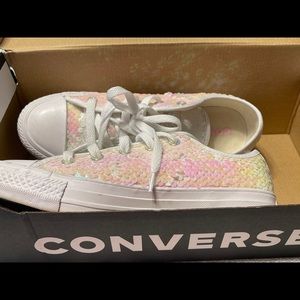 Sequined Converse Ladies Size 6